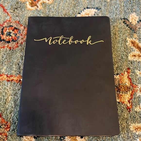 Journal Notebook 192 Lined Pages Black - Picture 1 of 5